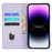 For iPhone 13 Pro Max Wallet Case Four-Leaf Clover Leather Phone Cover - Light Purple - 2