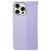 For iPhone 13 Pro Max Wallet Case Four-Leaf Clover Leather Phone Cover - Light Purple - 6