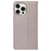 For iPhone 13 Pro Case Four-Leaf Clover Imprinted Leather Folio Phone Cover - Rose Gold - 6