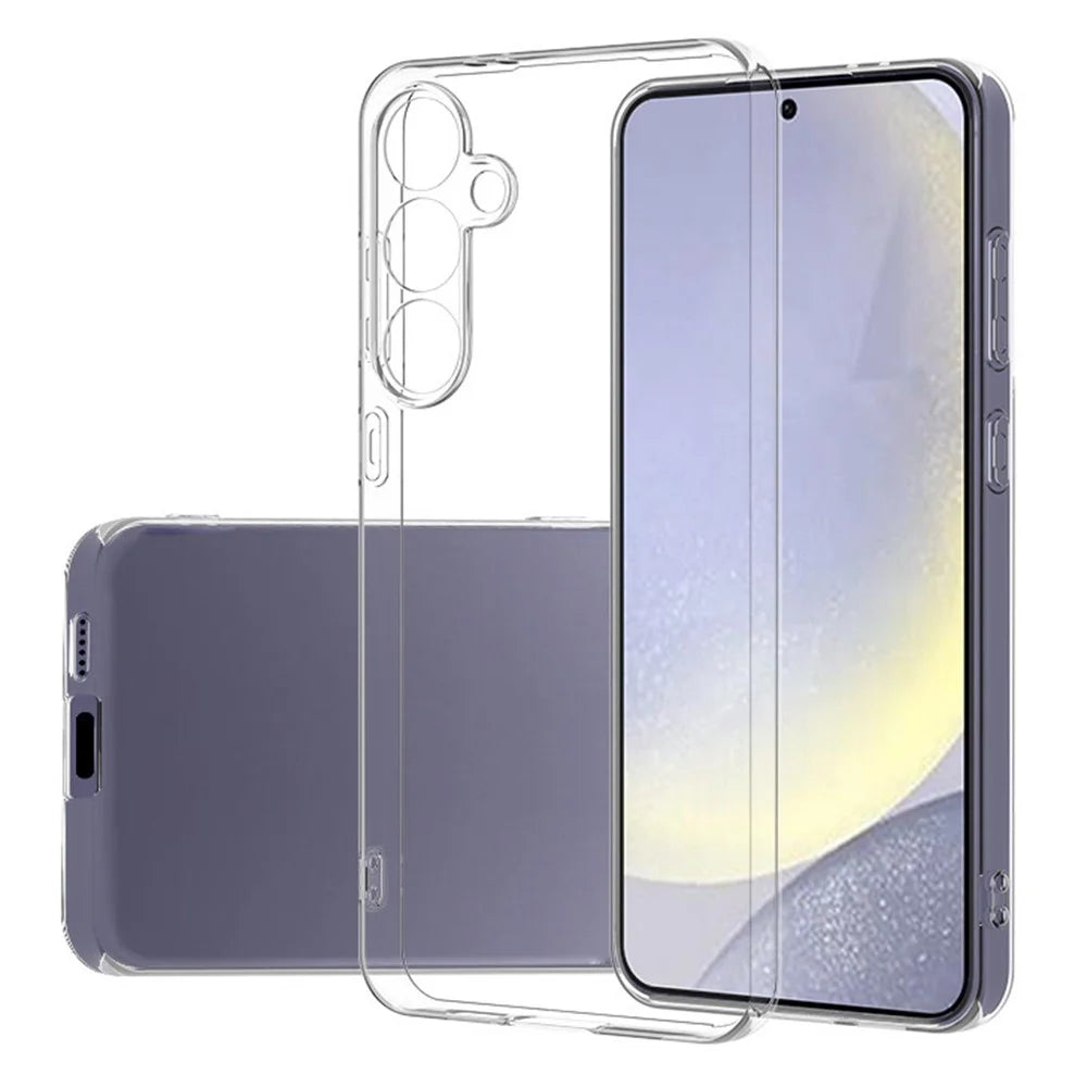 For Samsung Galaxy S24 FE Case Soft TPU Anti-Scratch Clear Back Cover - 1