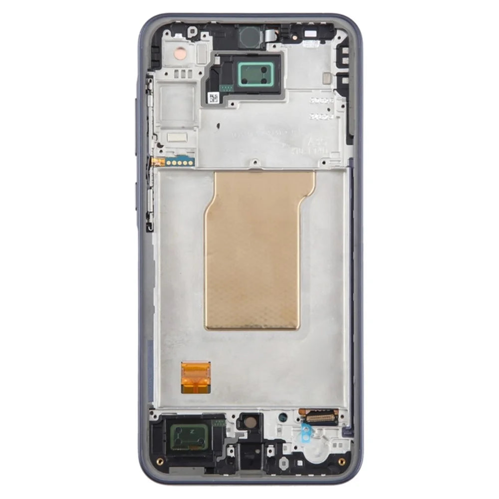 For Samsung Galaxy A35 5G A356B OEM Grade S AMOLED Screen and Digitizer Assembly + Frame (Without Logo) - Black - 3