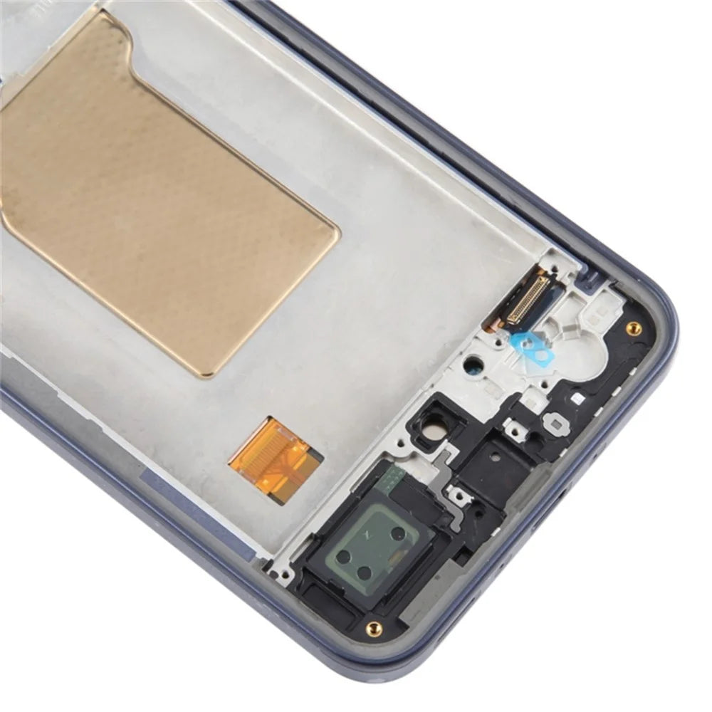 For Samsung Galaxy A35 5G A356B OEM Grade S AMOLED Screen and Digitizer Assembly + Frame (Without Logo) - Black - 4