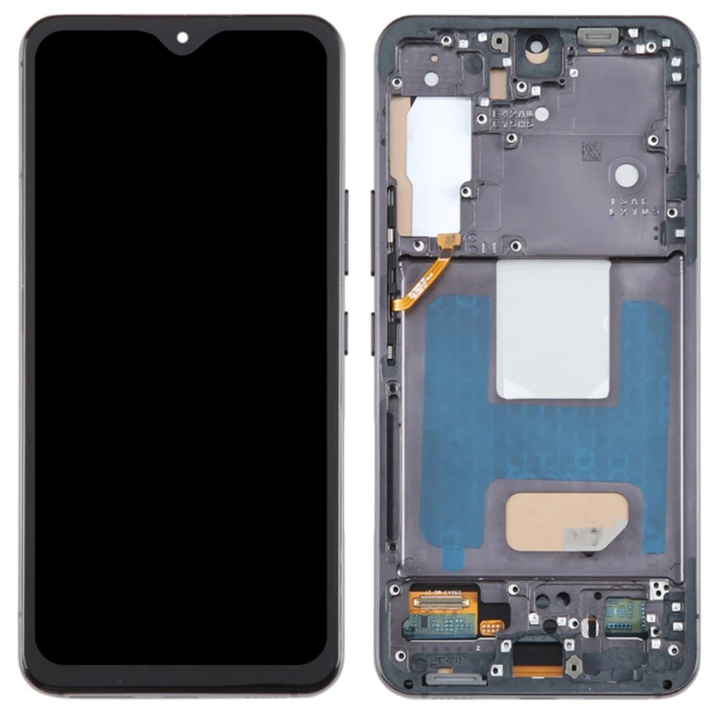 For Samsung Galaxy S22 5G S901 Grade C LCD Screen and Digitizer Assembly + Frame Part (TFT Technology) (Without Logo) - Black - 1
