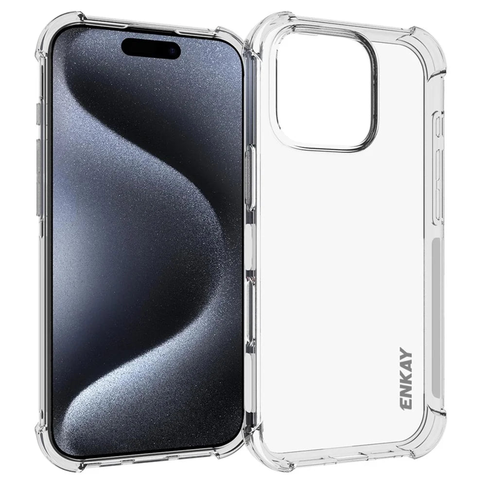 ENKAY HAT PRINCE For iPhone 16 Pro Case Non-Slip TPU Phone Cover Thickened Corners - 1