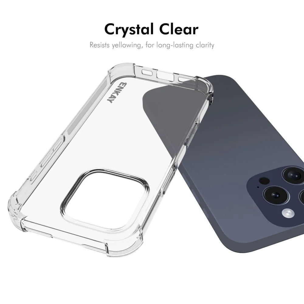 ENKAY HAT PRINCE For iPhone 16 Pro Case Non-Slip TPU Phone Cover Thickened Corners - 5