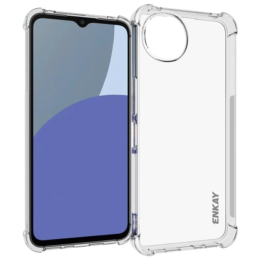 ENKAY HAT PRINCE For Sharp Aquos Wish4 TPU Case Anti-Drop Crystal Clear Phone Cover - 1