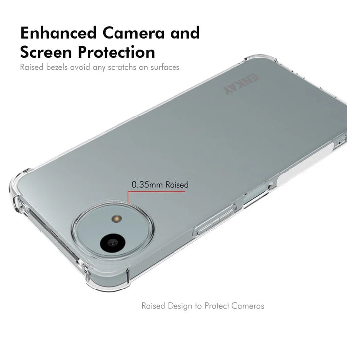 ENKAY HAT PRINCE For Sharp Aquos Wish4 TPU Case Anti-Drop Crystal Clear Phone Cover - 3