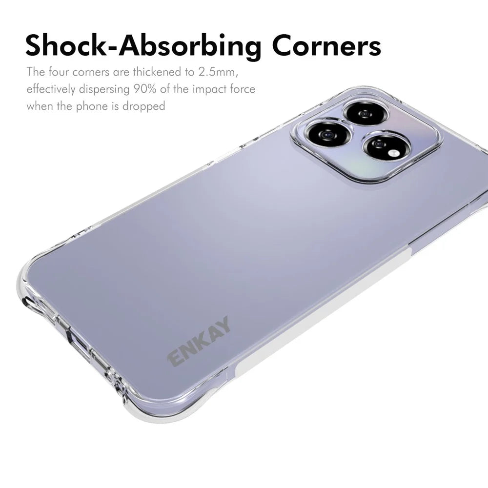 ENKAY HAT PRINCE For ZTE Axon 60 Case Reinforced Corners TPU Clear Phone Cover - 2