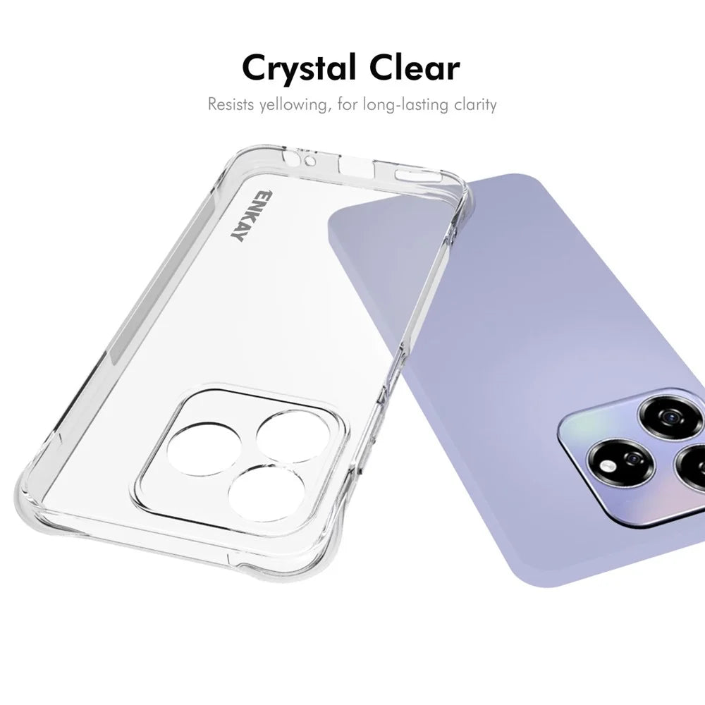 ENKAY HAT PRINCE For ZTE Axon 60 Case Reinforced Corners TPU Clear Phone Cover - 5