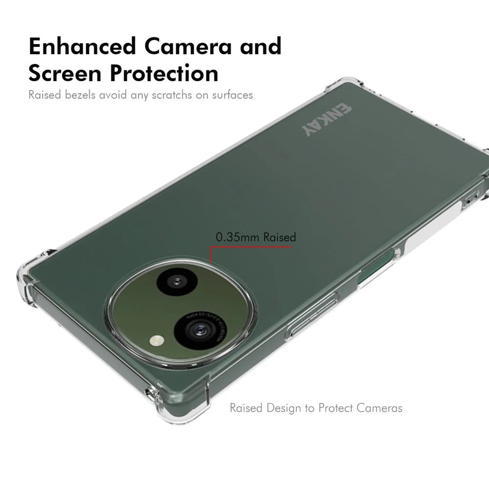 ENKAY HAT PRINCE For Sharp Aquos R9 TPU Case Corner Cushion Phone Cover Transparent - 3