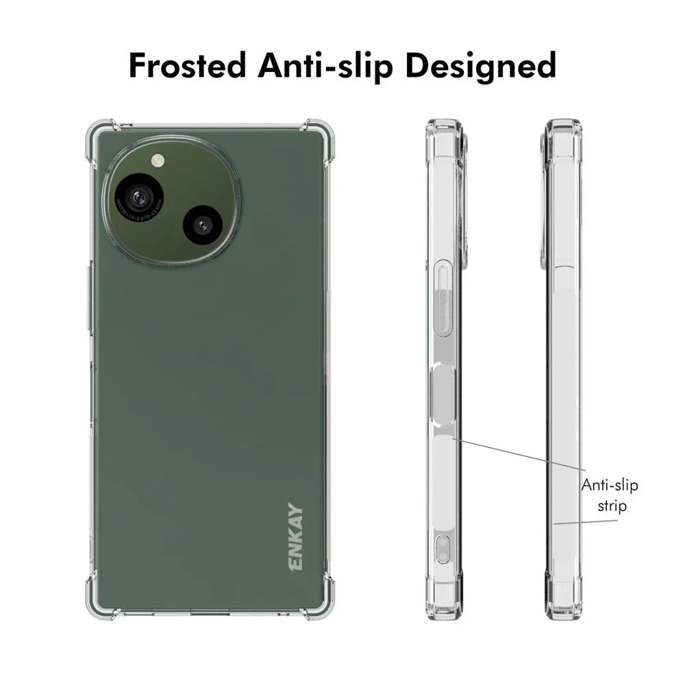 ENKAY HAT PRINCE For Sharp Aquos R9 TPU Case Corner Cushion Phone Cover Transparent - 4