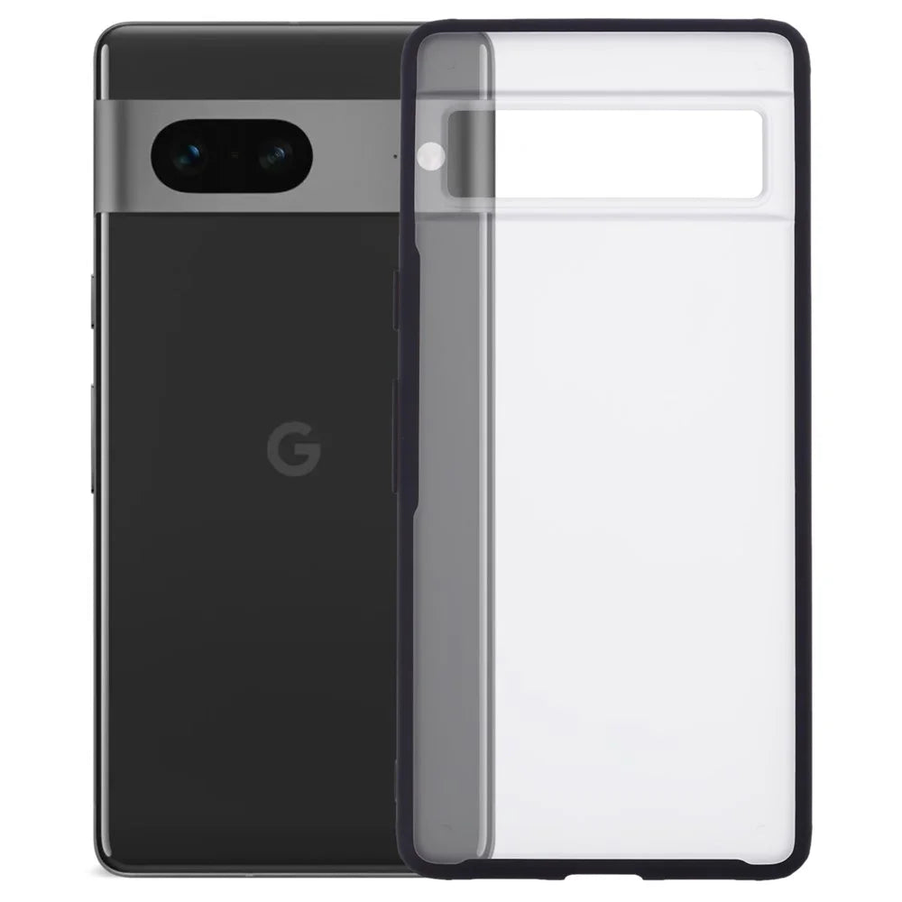 X-LEVEL For Google Pixel 7 5G Case PC+TPU Phone Cover Frosted Back - Black - 1
