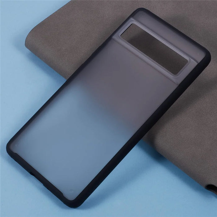 X-LEVEL For Google Pixel 7 5G Case PC+TPU Phone Cover Frosted Back - Black - 4