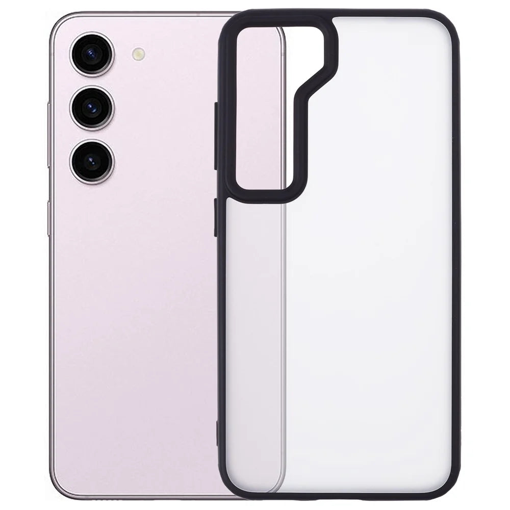 X-LEVEL For Samsung Galaxy S23 Case Matte PC+TPU Anti-Scratch Phone Cover - Black - 1