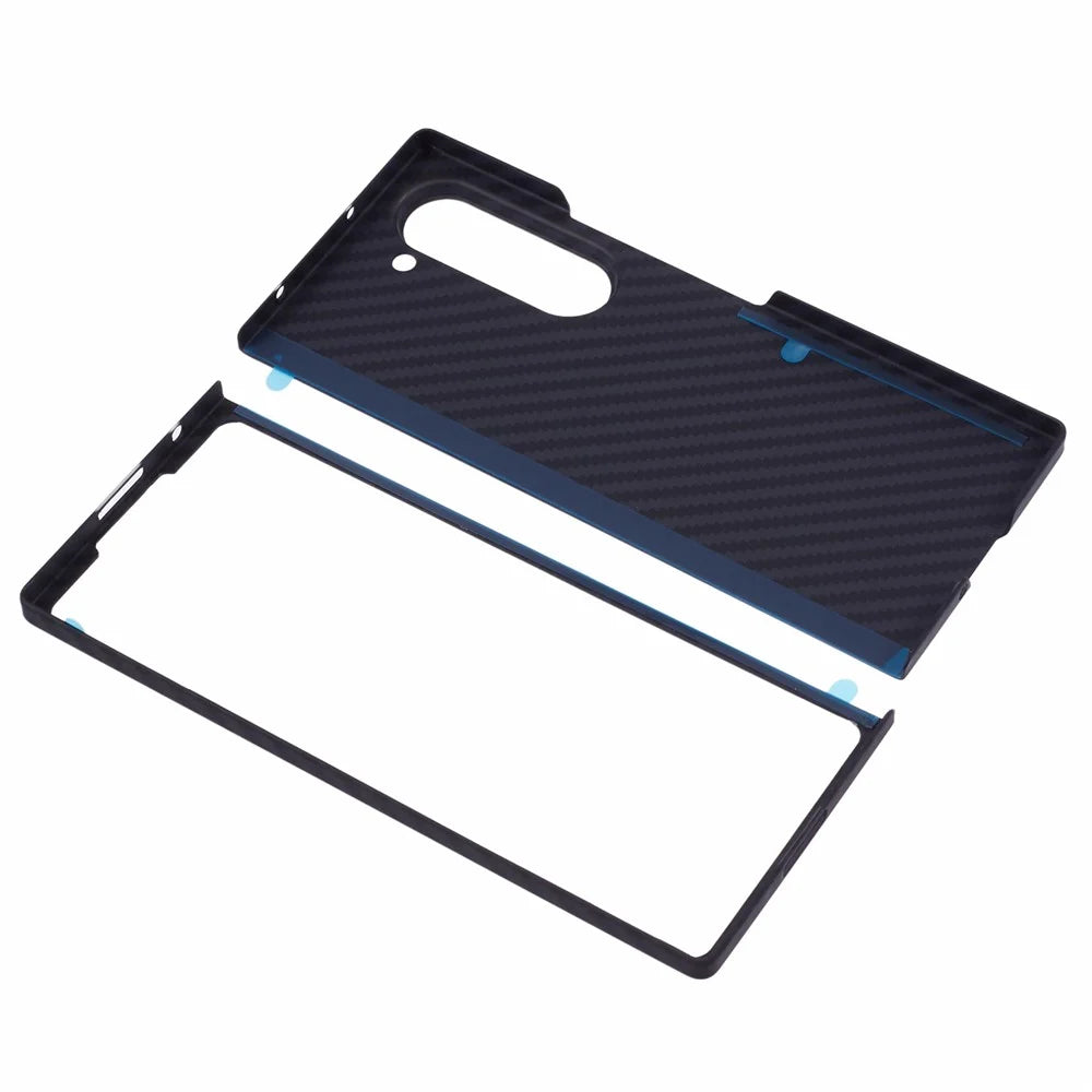 X-LEVEL For Samsung Galaxy Z Fold6 5G Phone Case PC Mobile Phone Cover Carbon Fiber Texture Phone Shell - 3
