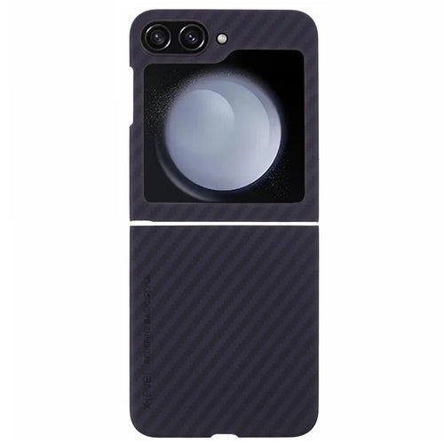 X-LEVEL For Samsung Galaxy Z Flip7 FE 5G / Z Flip6 5G Mobile Phone Case Carbon Fiber Texture PC Mobile Phone Back Cover - 1