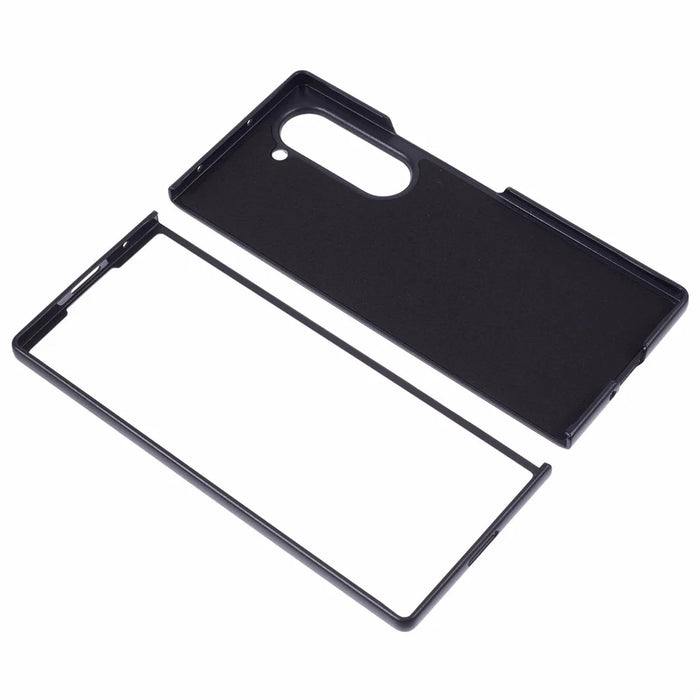 X-LEVEL For Samsung Galaxy Z Fold6 5G Carbon Fiber PU Leather Coated PC Cell Phone Case - Black - 3