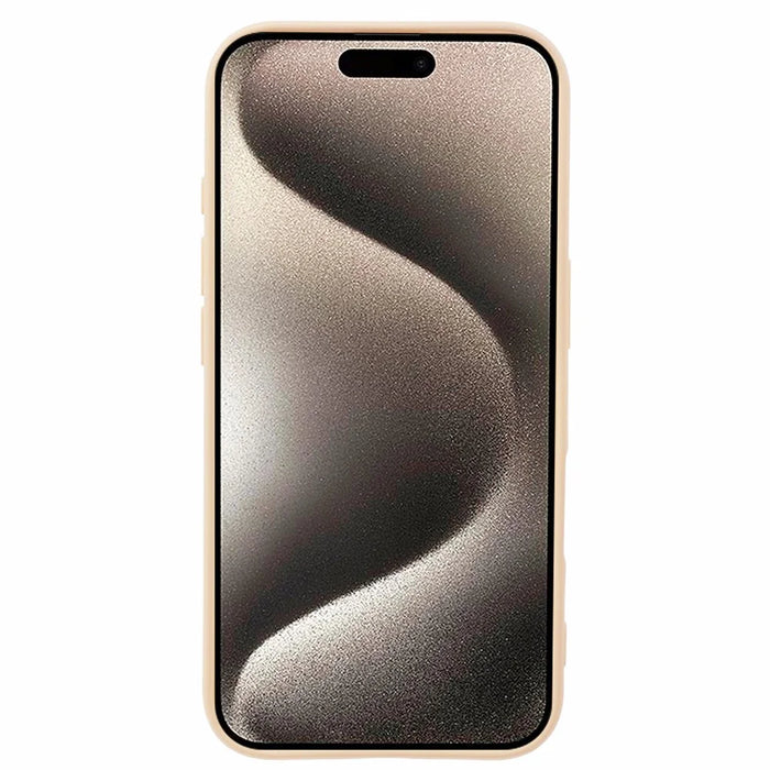For iPhone 16 Plus TPU Case Soft Fiber Lining Anti-Scratch Phone Cover - Pink - 2