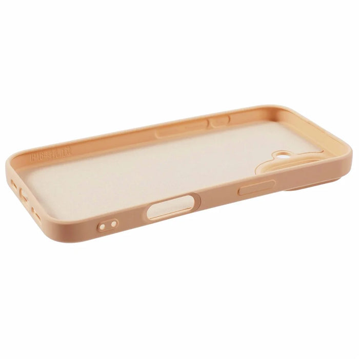 For iPhone 16 Plus TPU Case Soft Fiber Lining Anti-Scratch Phone Cover - Pink - 4
