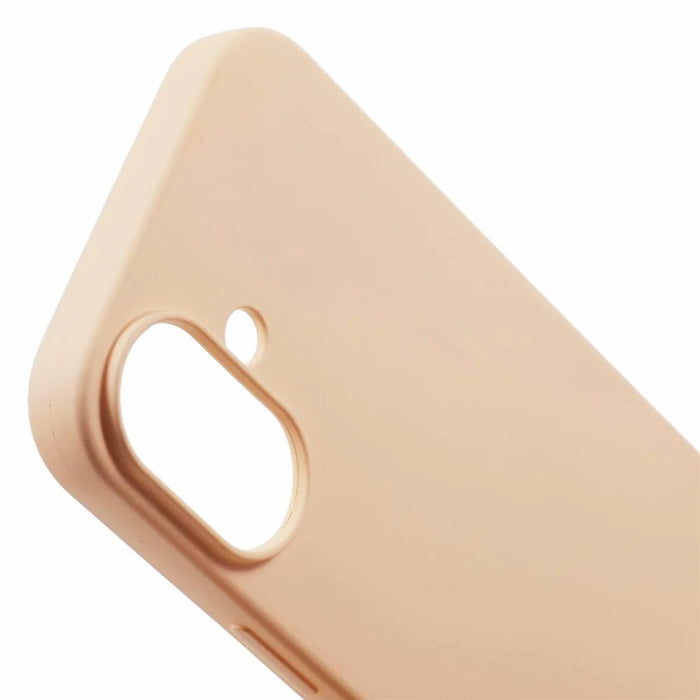 For iPhone 16 Plus TPU Case Soft Fiber Lining Anti-Scratch Phone Cover - Pink - 6