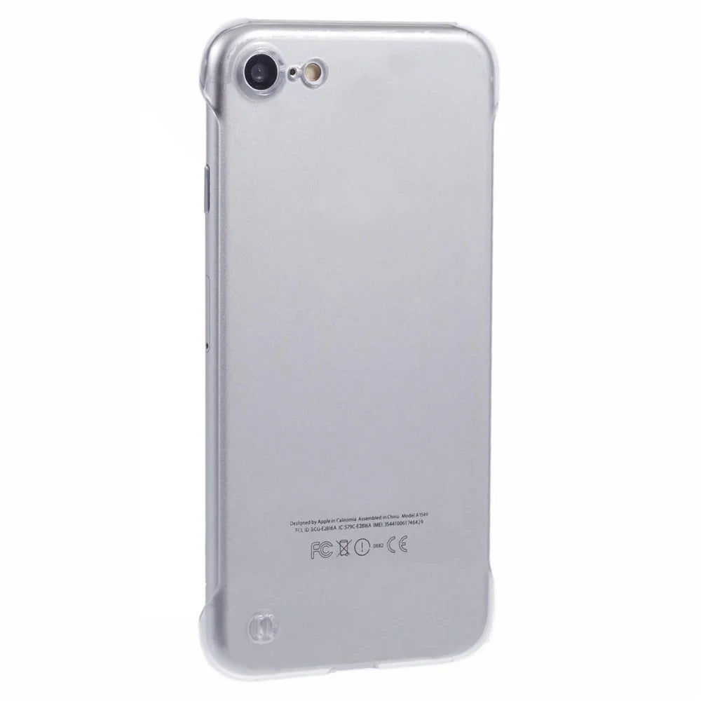 For iPhone 7 / 8 / SE (2020) / SE (2022) Case No Frame Clear PC Hard Phone Cover - 1