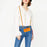 HT04 For Samsung Galaxy S24 FE Case Sunflower Leather Flip Phone Cover with Shoulder Strap - Yellow - 4