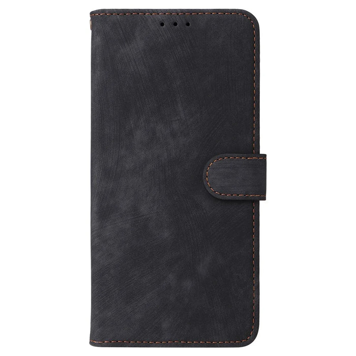 For Realme Note 60x 4G / C63 4G / C61 4G / Narzo N63 4G Stand Case RFID Blocking Leather Phone Cover with Strap - Black - 7
