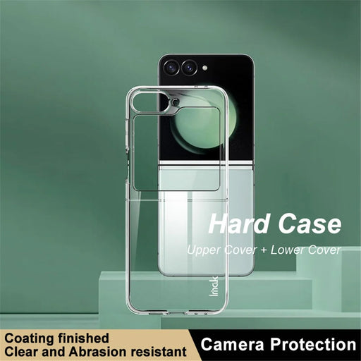 IMAK Crystal Case II Pro for Samsung Galaxy Z Flip7 FE 5G / Z Flip6 5G Clear Case Two-Piece PC Phone Cover (Upper Cover+Lower Cover) - 2