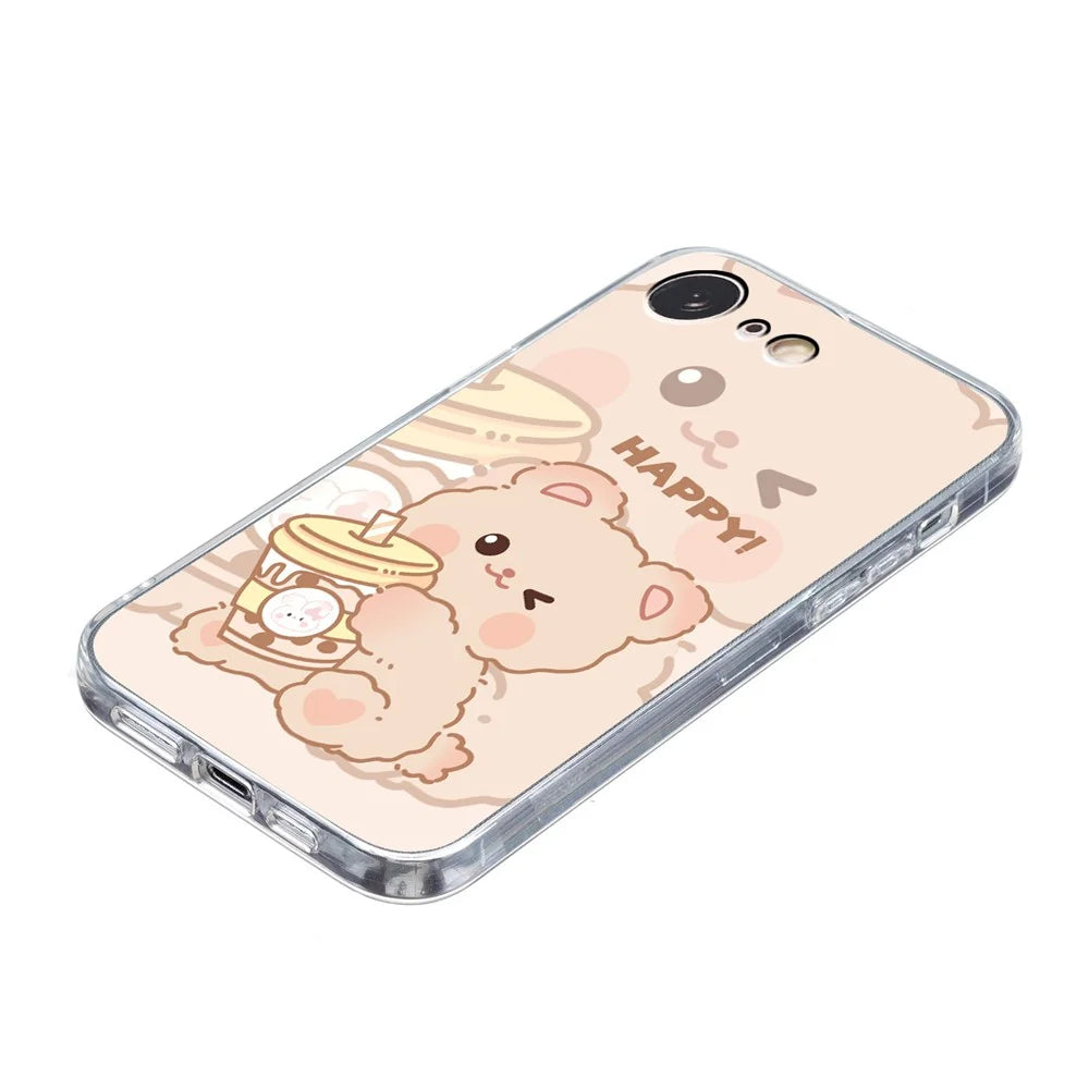 For iPhone 7 / 8 / SE (2020) / SE (2022) Case Printed Pattern TPU Phone Back Cover - Bear - 4