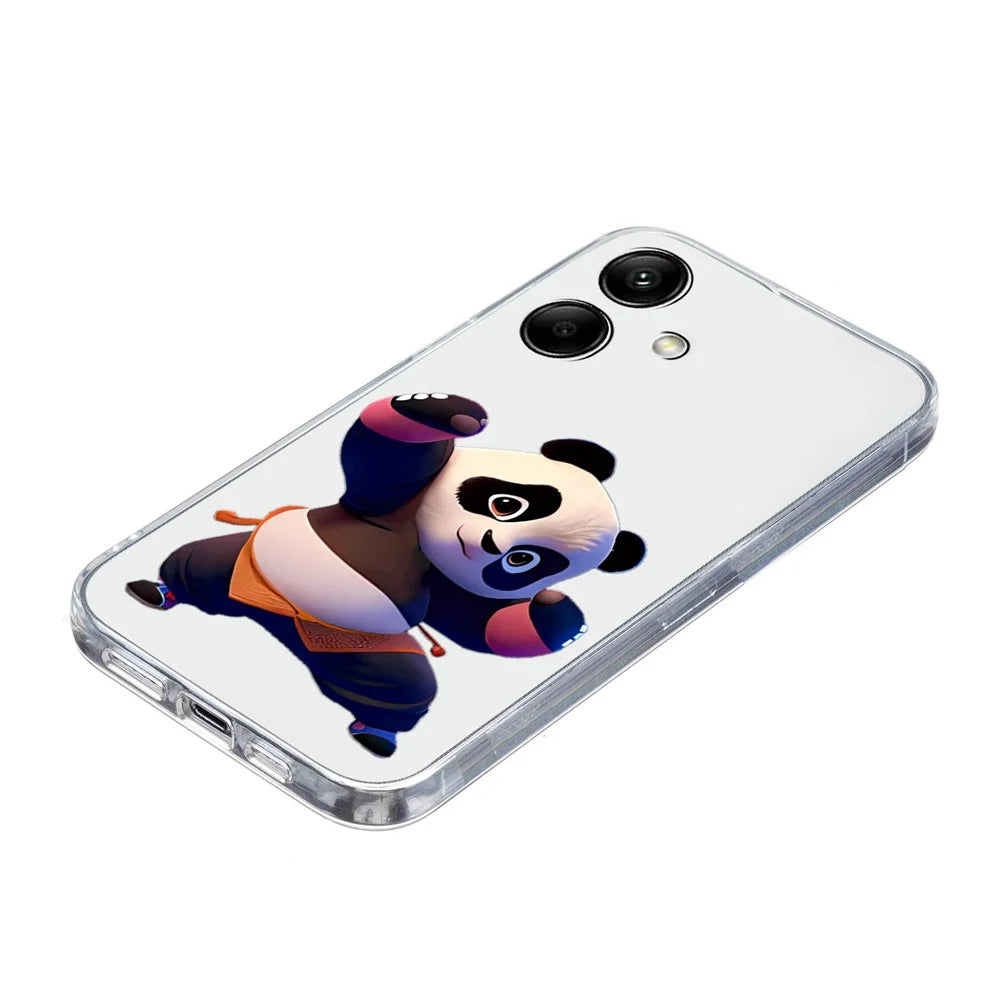 For Samsung Galaxy A05 4G TPU Phone Case Pattern Printing Protective Back Cover - Panda - 5