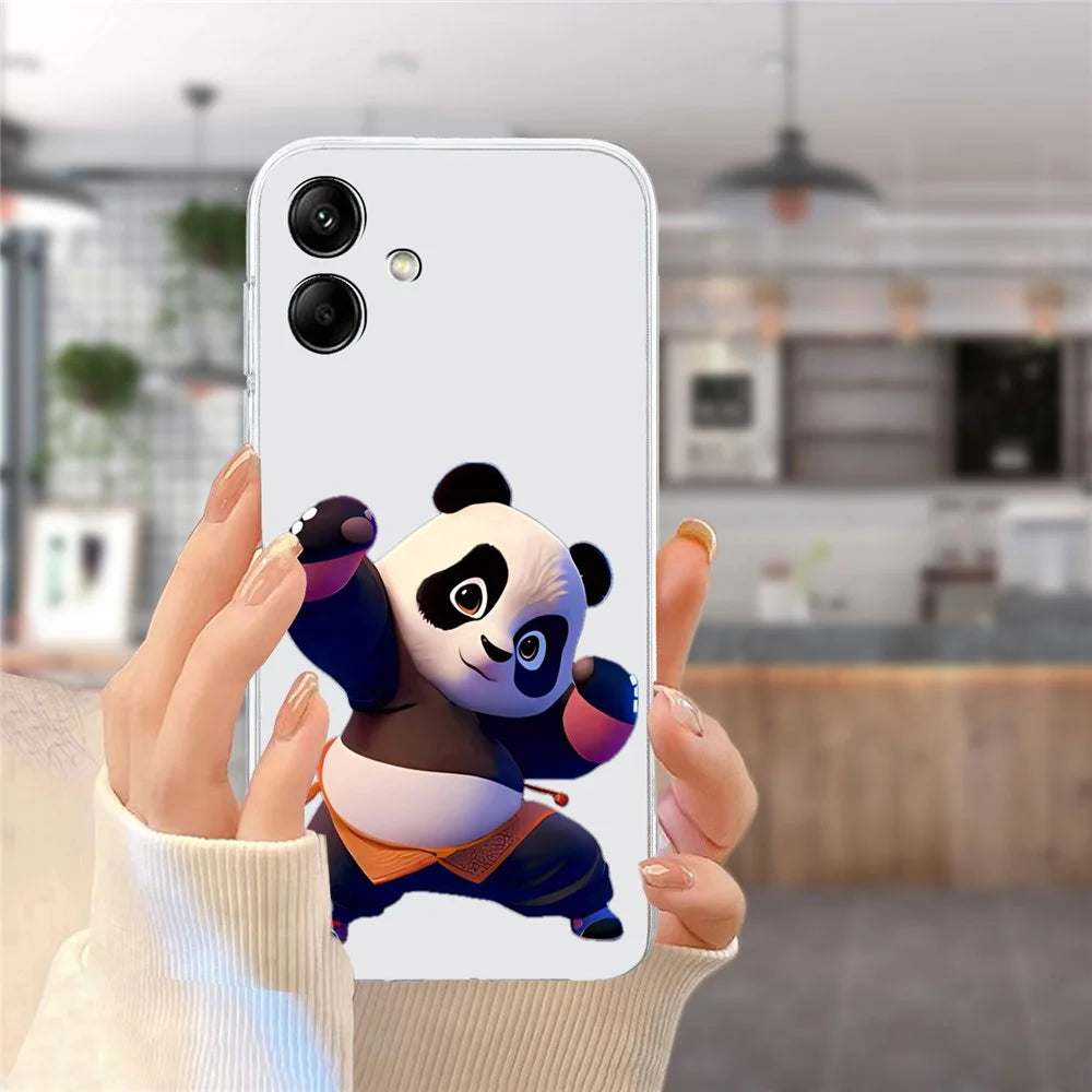 For Samsung Galaxy A05 4G TPU Phone Case Pattern Printing Protective Back Cover - Panda - 6