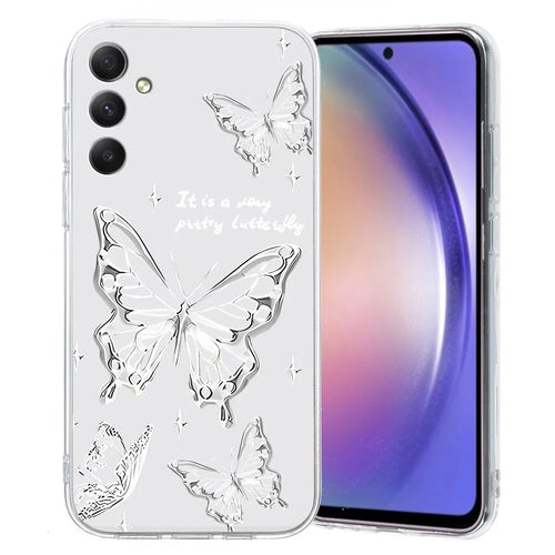For Samsung Galaxy A35 5G Case Pattern Printing Protective TPU Phone Cover - Butterfly - 1