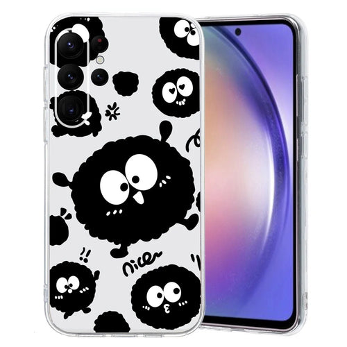 For Samsung Galaxy S24 Ultra Case Anti-Drop TPU Phone Cover Pattern Printing - Black Briquette - 1