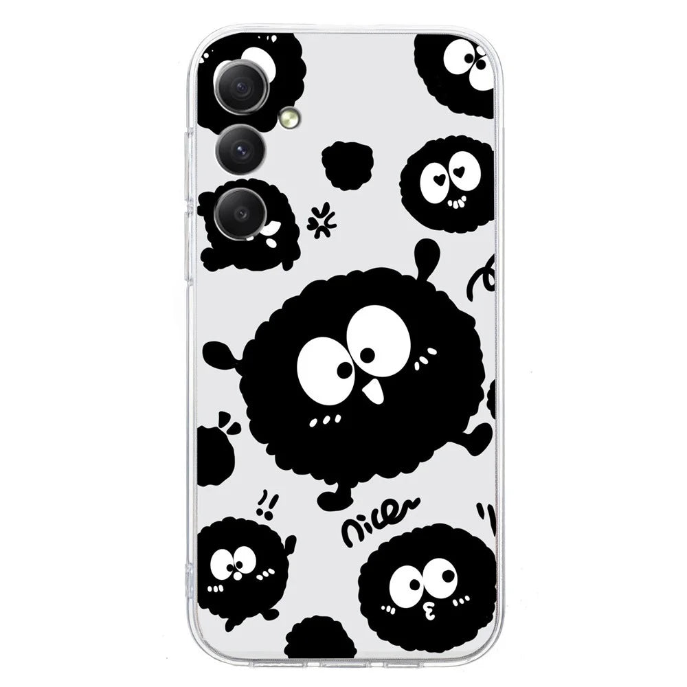 For Samsung Galaxy S24 FE Case Soft TPU Pattern Printing Slim Phone Cover - Black Briquette - 2