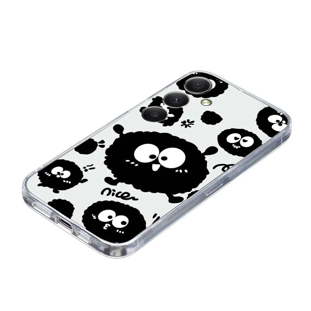 For Samsung Galaxy S24 FE Case Soft TPU Pattern Printing Slim Phone Cover - Black Briquette - 5