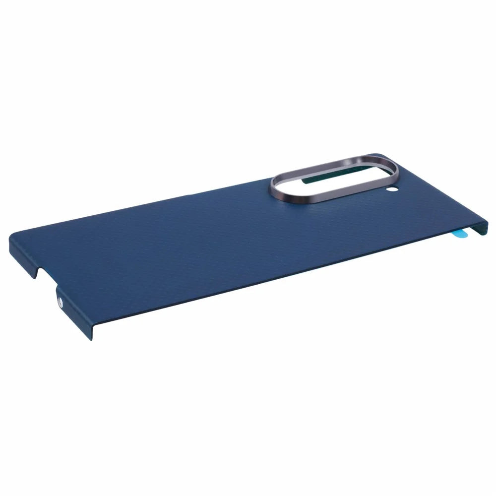 X-LEVEL For Samsung Galaxy Z Fold6 5G Magnetic Case Carbon Nanofibers Phone Cover with Metal Lens Frrame - Blue - 6