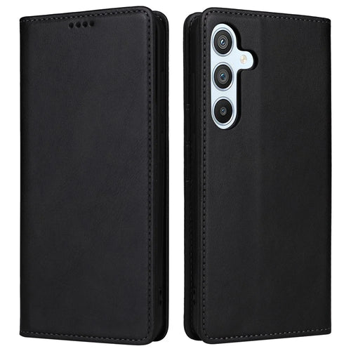 For Samsung Galaxy A54 5G Case Leather Phone Cover RFID Blocking Card Slots Wallet - Black - 1