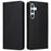 For Samsung Galaxy A54 5G Case Leather Phone Cover RFID Blocking Card Slots Wallet - Black - 1