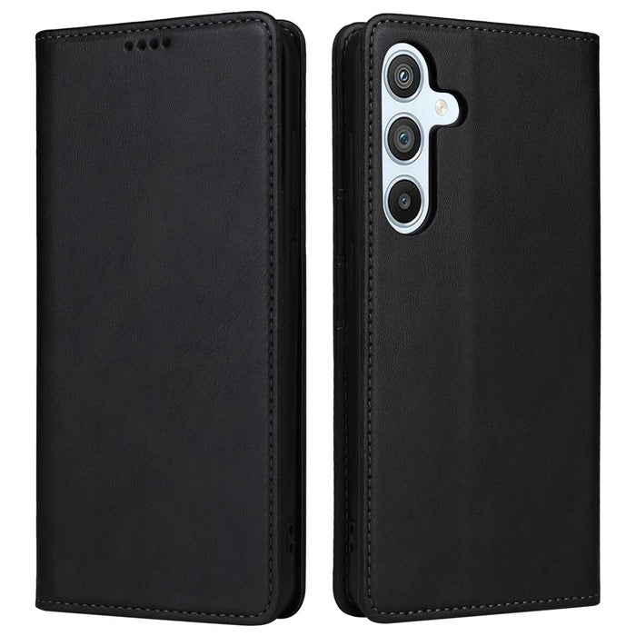 For Samsung Galaxy A54 5G Case Leather Phone Cover RFID Blocking Card Slots Wallet - Black - 1