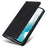 For Samsung Galaxy A54 5G Case Leather Phone Cover RFID Blocking Card Slots Wallet - Black - 6