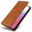 For Samsung Galaxy A53 5G Case PU Leather RFID Blocking Phone Cover Magnetic Closing - Brown - 6