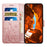 For iPhone 16 Case Flip Shockproof Butterfly Floral Leather Phone Cover - Rose Gold - 2
