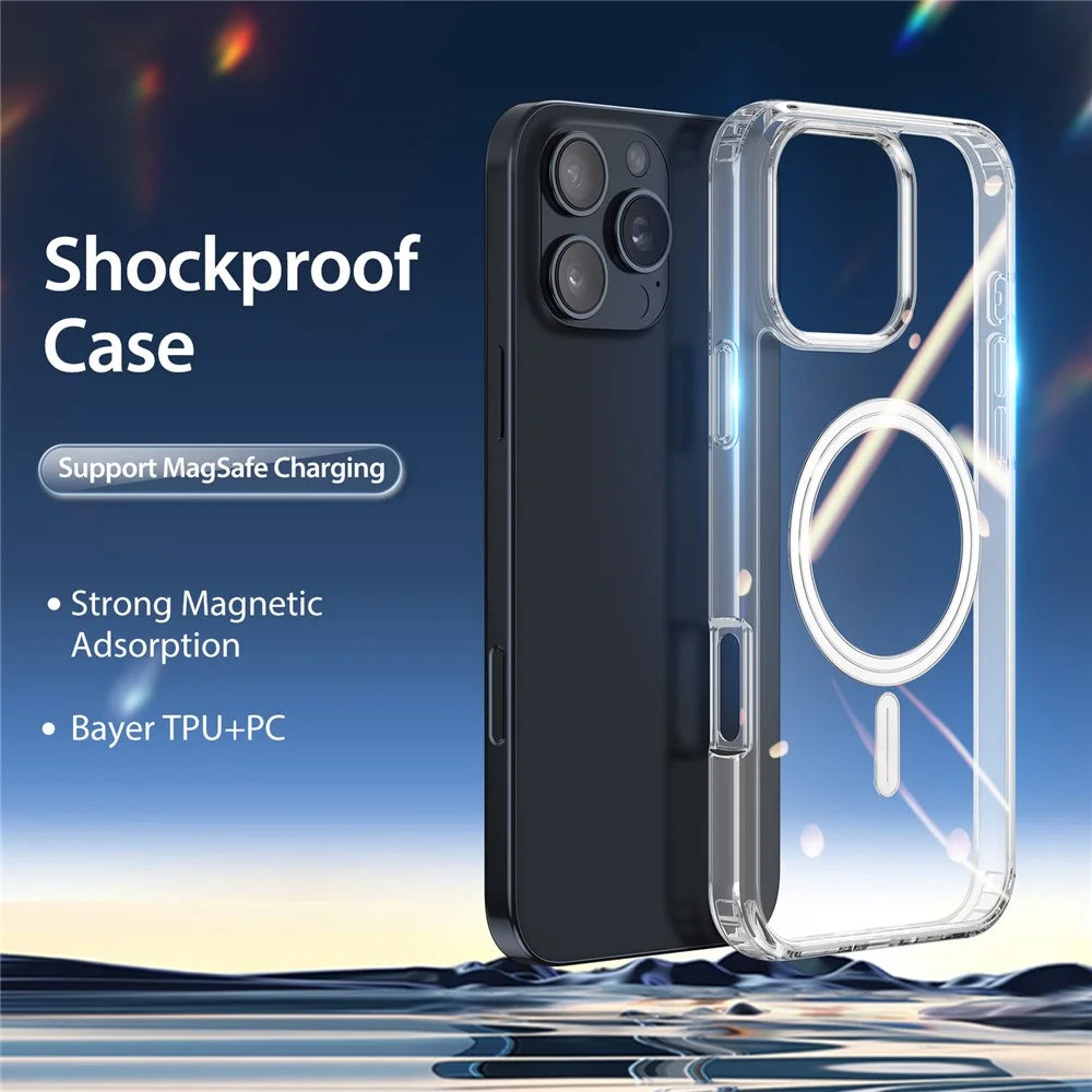 DUX DUCIS Clin Series for iPhone 16 Pro Case Compatible with MagSafe PC+TPU Clear Phone Cover - 4