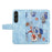 For Sony Xperia 1 VI Case Flower Pattern Card Slots Leather Phone Cover - Baby Blue - 5