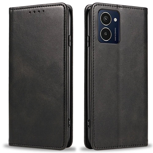 For HMD Pulse Pro Case Wallet Leather Phone Cover Strong Magnetic Closure - Black - 1