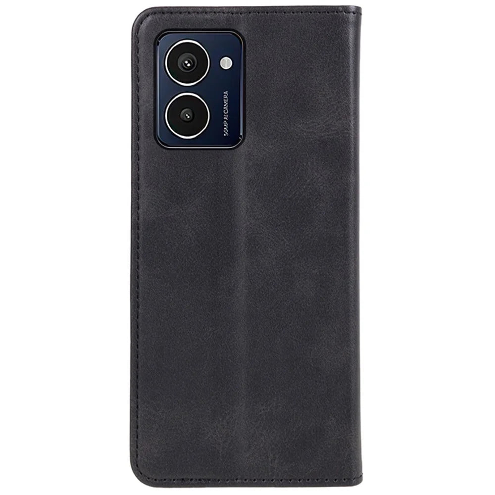For HMD Pulse Pro Case Wallet Leather Phone Cover Strong Magnetic Closure - Black - 7