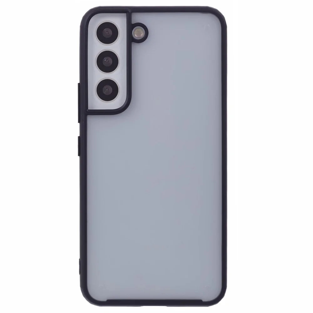 X-LEVEL For Samsung Galaxy S22+ 5G Matte Case Shockproof PC+TPU Hybrid Phone Cover, Black - 1
