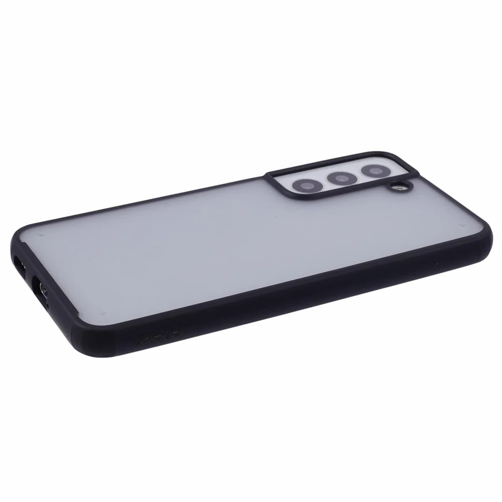 X-LEVEL For Samsung Galaxy S22+ 5G Matte Case Shockproof PC+TPU Hybrid Phone Cover, Black - 5