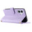 For iPhone 16 Plus Case Rhombus Grid PU Leather Wallet Crossbody Phone Cover - Purple - 3