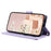 For iPhone 16 Plus Case Rhombus Grid PU Leather Wallet Crossbody Phone Cover - Purple - 4